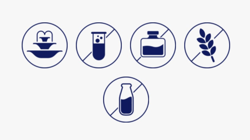 Este producto contiene agua termal de Baden-Baden, no contiene aceites minerales ni parabenos, no contiene colorantes, no contiene gluten y no contiene lactosa